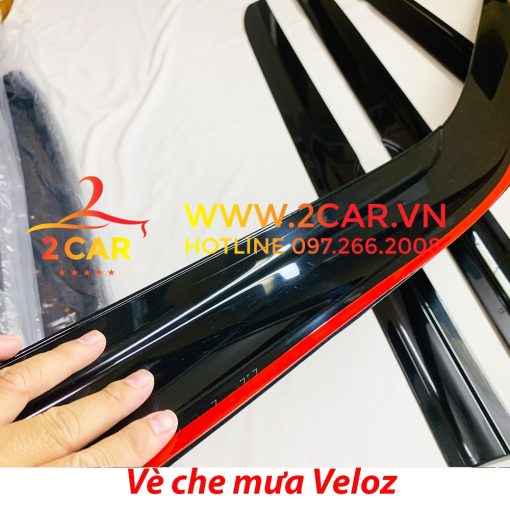 Vè che mưa xe Toyota Veloz Cross 2022, 2023 Nhựa đen dày cao cấp - Hình ảnh 4
