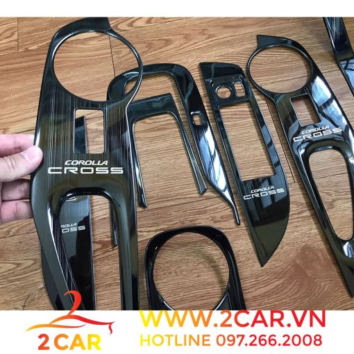 Ốp nội thất xe Toyota Corolla Cross 2020 2021 2022 Hàng cao cấp - Hình ảnh 4