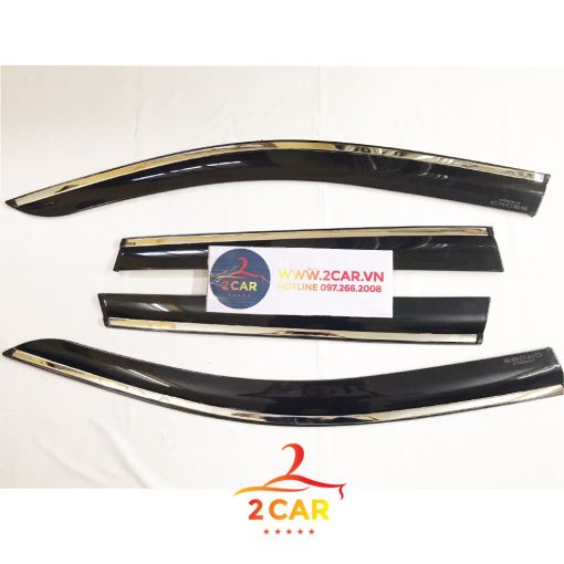 Vè che mưa xe Toyota Corolla CROSS 2020 - 2021 - 2022 chỉ INOX cao cấp - Hình ảnh 4