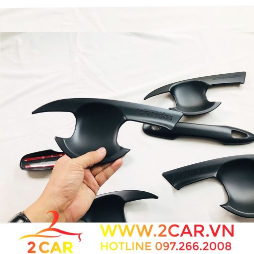 Ốp tay nắm + hõm cửa xe Toyota Cross 2020- 2021- 2022 nhựa đen cao cấp - Hình ảnh 5