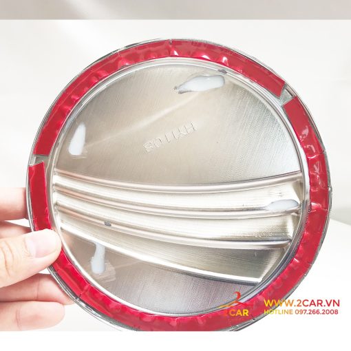 Ốp Nắp Bình Xăng Xe Hyundai i10 Sedan 2014 - 2020 mạ crom cao cấp - Hình ảnh 4