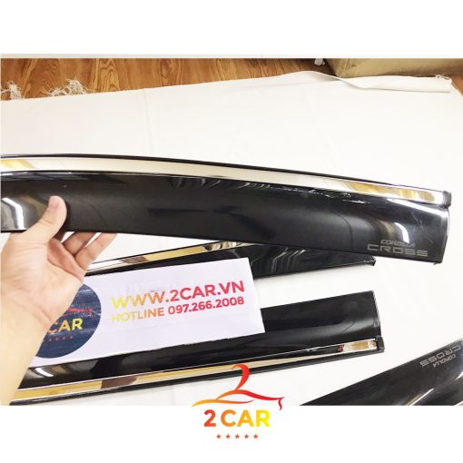 Vè che mưa xe Toyota Corolla CROSS 2020 - 2021 - 2022 chỉ INOX cao cấp - Hình ảnh 5