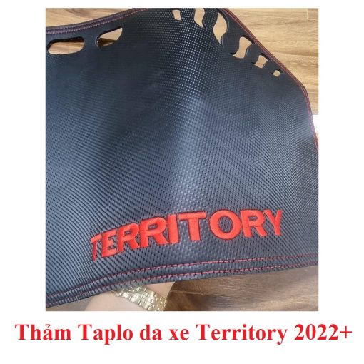 Thảm taplo da carbon xe Ford Territory 2022 2023 màu đen 3 lớp, có đế chống trượt, chống nắng nóng hiệu quả - Hình ảnh 4