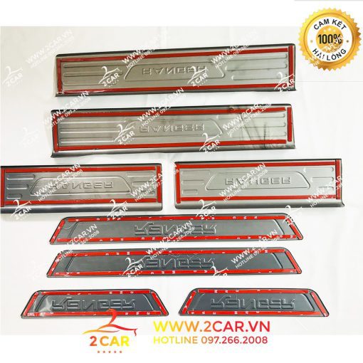 Ốp Bậc Cửa, Nẹp Bước Chân Trong Ngoài Xe Ranger 2014-2021, 2023 chất liệu Titan - Hình ảnh 5