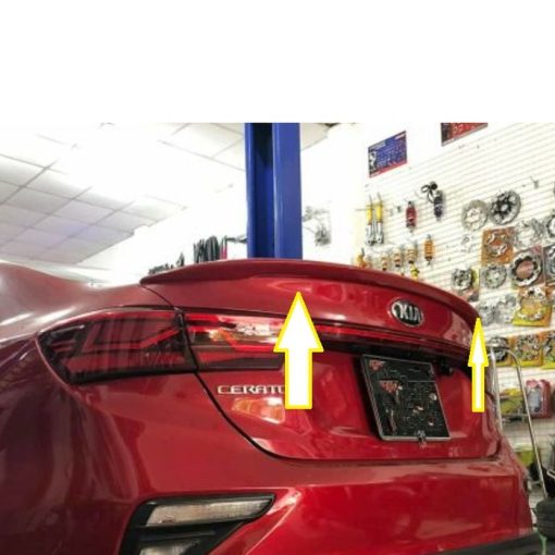 Đuôi Gió Liền Cốp xe Kia K3 2021- 2022- 2023, Kia Cerato 2019- 2020 Cao Cấp Hàng Mộc chưa sơn - Hình ảnh 4