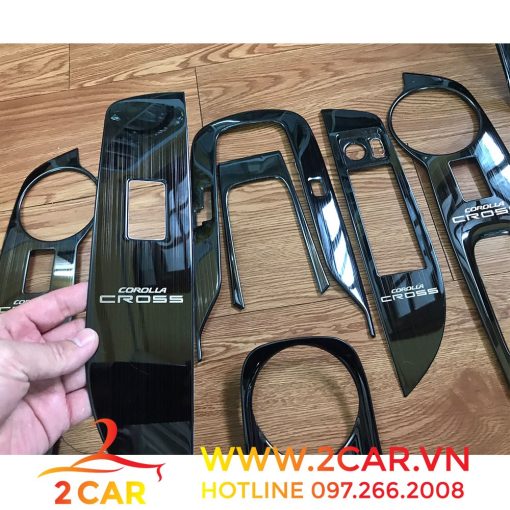 Ốp nội thất xe Toyota Corolla Cross 2020 2021 2022 Hàng cao cấp - Hình ảnh 6