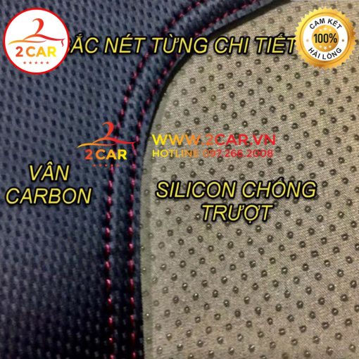 Thảm taplo da carbon xe Ford Territory 2022 2023 màu đen 3 lớp, có đế chống trượt, chống nắng nóng hiệu quả - Hình ảnh 5