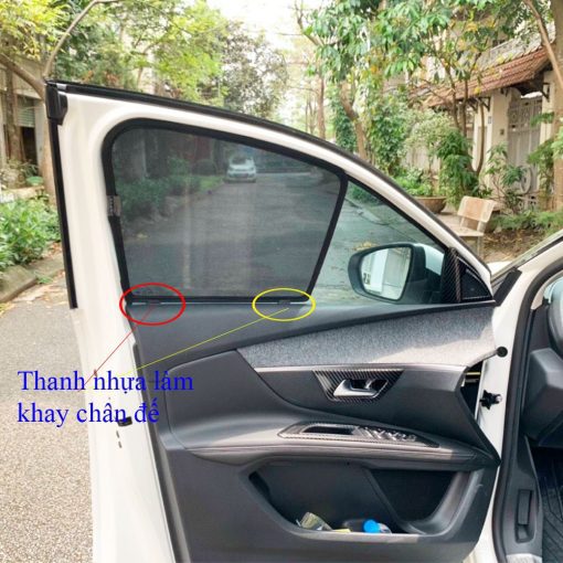 Rèm che nắng kính sườn xe Honda City 2016 2017 2018 2019 2020 - 1 bộ 4 cánh có hít nam châm - Hình ảnh 6