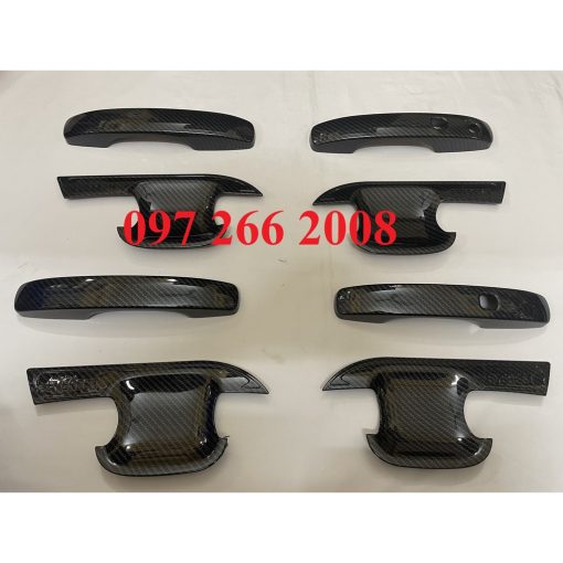 Ốp tay nắm, hõm cửa CARBON xe Ford Everest 2022- 2023 vân cacbon cao cấp - Hình ảnh 6