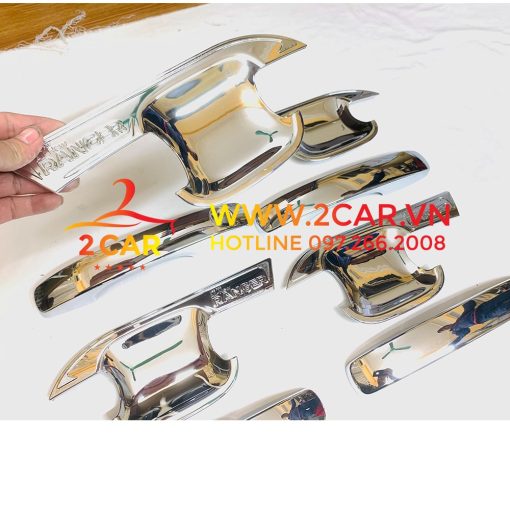 Ốp tay nắm, hõm cửa xe Ford Ranger 2022 - 2023 mạ crom cao cấp - Hình ảnh 6