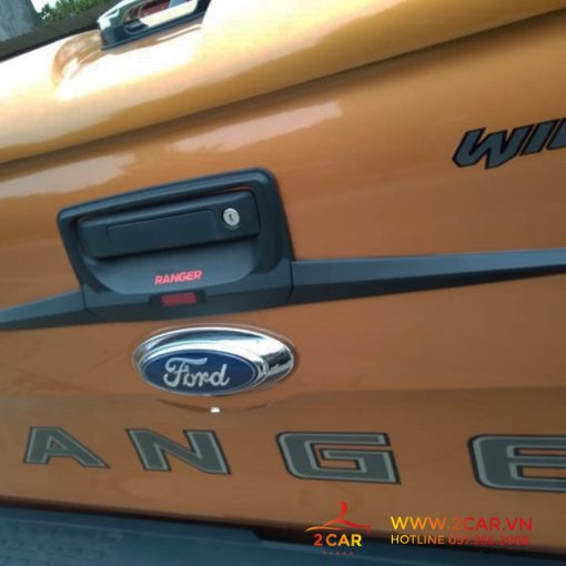 Ốp tay mở mốp xe Ford Ranger 2014 - 2021 chất liệu nhựa đen cao cấp - Hình ảnh 6