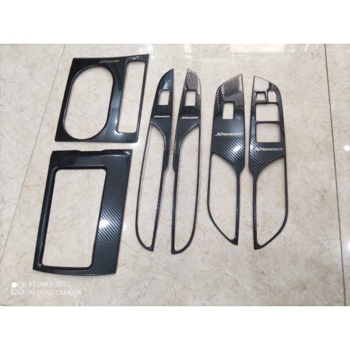 Ốp nội thất xe Mitsubishi Xpander, Xpander Cross 2018 - 2021, 2022, 2023 vân carbon kim loại cao cấp - Hình ảnh 7