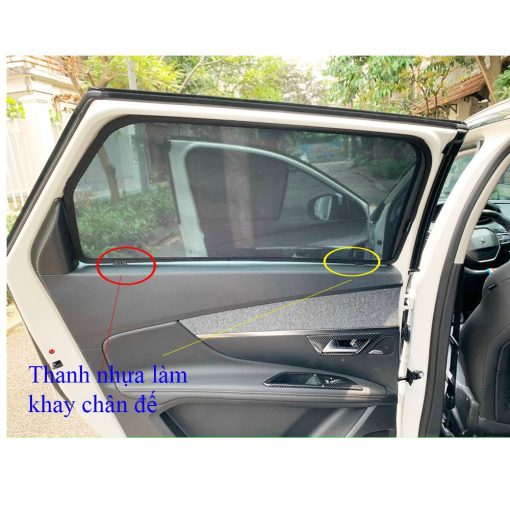 Rèm che nắng kính sườn xe Honda City 2016 2017 2018 2019 2020 - 1 bộ 4 cánh có hít nam châm - Hình ảnh 7