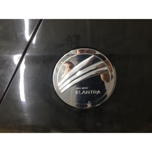 Ốp Nắp Bình Xăng Xe Hyundai Elantra 2016 2017 2018 2019 2020 2021 2022 2023 mạ crom sáng bóng - Hình ảnh 5