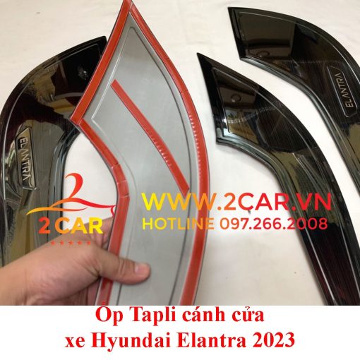 Ốp Tapli, màng loa cánh cửa Xe Elantra 2022, 2023, mẫu Titan cao cấp, sang trọng - Hình ảnh 6