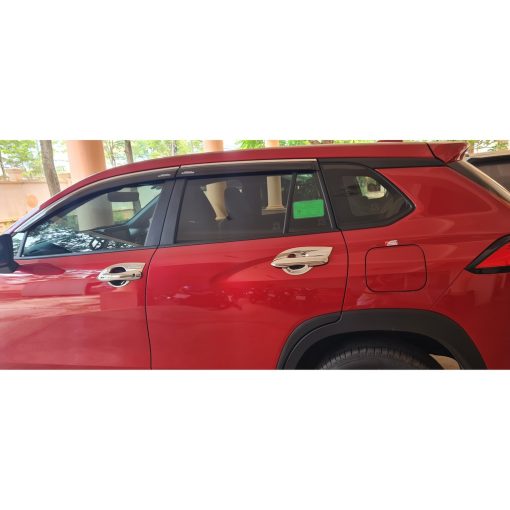 Vè che mưa xe Toyota Corolla CROSS 2020 - 2021 - 2022 chỉ INOX cao cấp - Hình ảnh 8