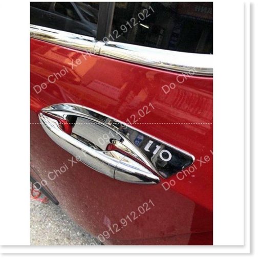 Ốp tay nắm, hõm cửa xe Huyndai I10 2021-2022-2023 from mới, mạ crom cao cấp - Hình ảnh 8