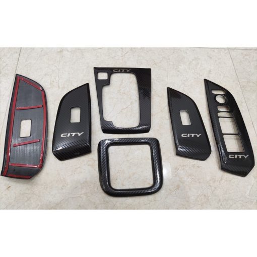 Ốp nội thất cacbon xe Honda City 2021 2022 vân Cacbon Cao cấp - Hình ảnh 9