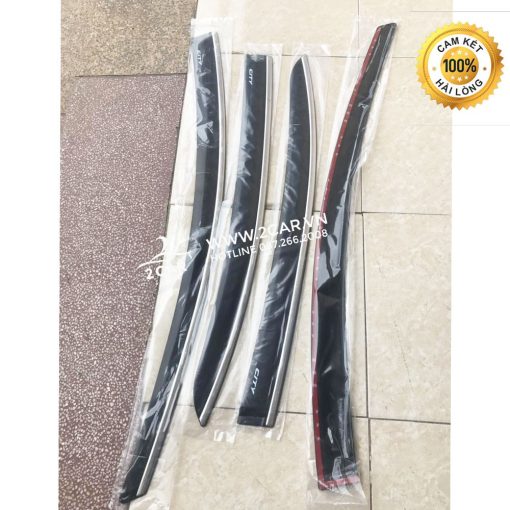Vè che mưa xe Honda City đời 2021-2022 chỉ inox cao cấp nhất thị trường - Giá 1 bộ - Hình ảnh 10
