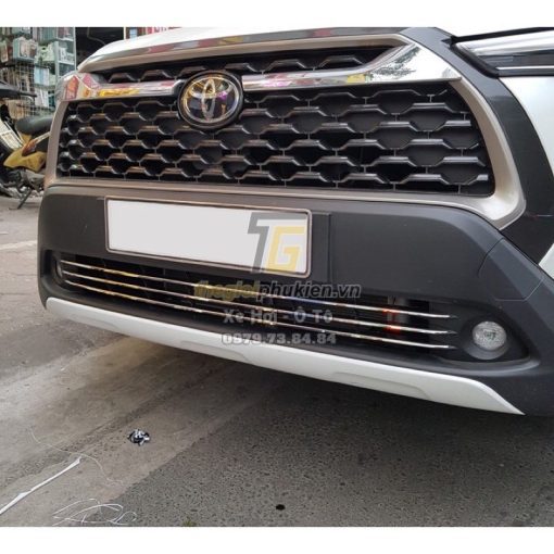 Thanh ốp mặt ca lăng, calang xe Toyota Corolla Cross 2020 2021 2022 ( 2 thanh bên trên ) - Hình ảnh 12