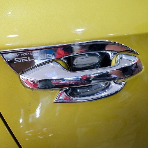 Ốp tay nắm, hõm cửa, chén cửa xe Kia Seltos 2020 2021 2022 mạ crom cao cấp DÀNH CHO BẢN CÓ TỪ Luxury , Premium
