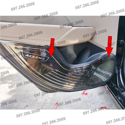 Ốp Tapli Cánh Cửa, màng loa Xe Hyundai Accent 2018- 2021, 2022, 2023 chất liệu TiTan Cao Cấp