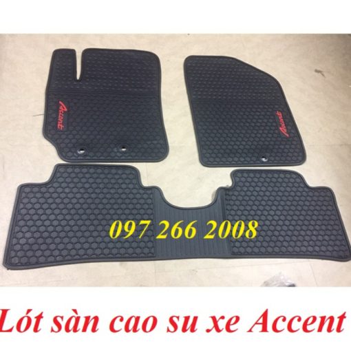Thảm sàn, lót sàn cao su đúc xe Hyundai Accent 2018 - 2023 Hàng không mùi, không thấm nước, dễ vệ sinh