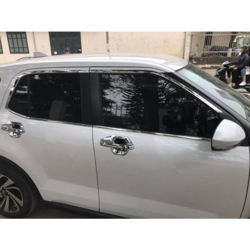 Viền cong kính, Nẹp chân kính inox xe Toyota Raize 2021 2022 2023 Hàng inox cao cấp