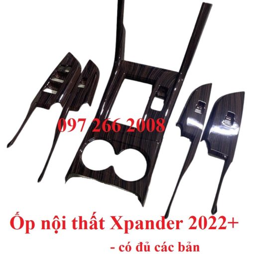 Ốp nội thất xe Xpander 2022- 2023 nhựa ABS vân gỗ - có đủ bản Eco và premium