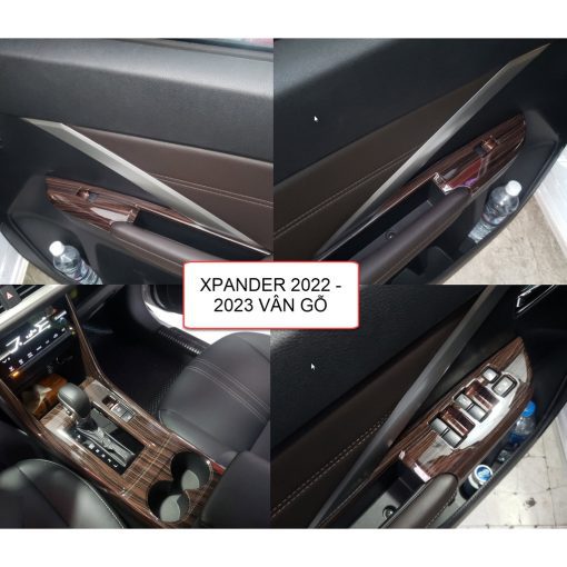 Ốp nội thất xe Mitsubishi Xpander đời 2018- 2023 nhựa abs VÂN GỖ; Cao cấp nhất thị trường; Loại 1