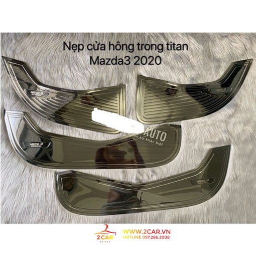 Ốp Tapli cánh cửa xe Mazda 3 2020-2023, chất liệu Titan Cao Cấp