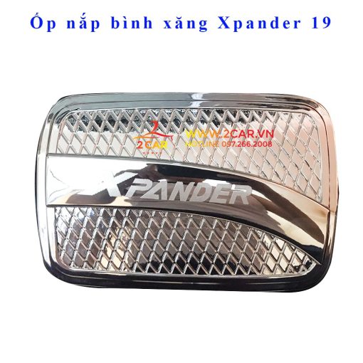 Ốp nắp bình xăng xe Mitsubishi Xpander 2018- 2021, 2022, 2023 mạ crom cao cấp