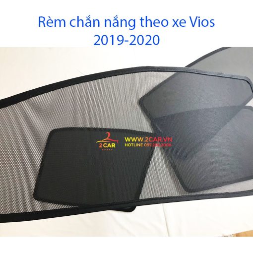 Rèm che nắng xe Toyota Vios 2003- 2021, 2022, 2023 có hút nam châm cao cấp - Hình ảnh 3