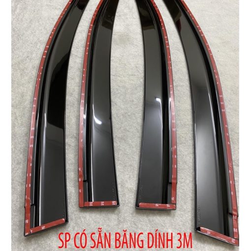 Vè che mưa xe Toyota Vios 2014 - 2017 chỉ inox cao cấp - Hình ảnh 3