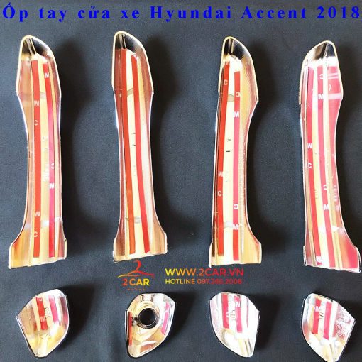 Ốp tay nắm cửa xe Hyundai Accent 2018-2019- 2021- 2022- 2023 - Hình ảnh 3