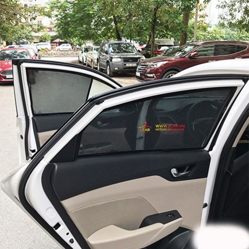 Rèm che nắng xe Hyundai Accent 2018- 2021, 2022, 2023 có hút nam châm cao cấp - Hình ảnh 3
