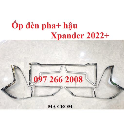 Ốp viền đèn pha, hậu xe Xpander 2022, 2023 mạ crom cao cấp mới nhất hiện nay - Hình ảnh 3