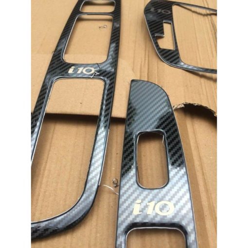 Ốp nội thất CARBON xe Huyndai I10 số tự động vân cacbon cao cấp đời 2021-2023 - Hình ảnh 3