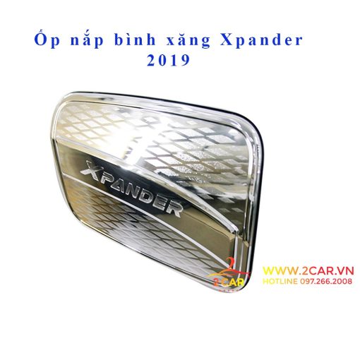 Ốp nắp bình xăng xe Mitsubishi Xpander 2018- 2021, 2022, 2023 mạ crom cao cấp - Hình ảnh 3