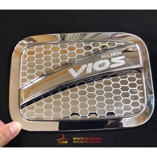 Ốp nắp bình xăng xe Toyota Vios 2019- 2020- 2021- 2022 Nhựa ABS mạ crom cao cấp - Hình ảnh 3