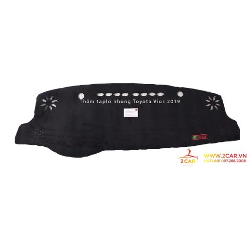 Thảm taplo nhung xe Toyota Vios 2014- 2022 Hàng cao cấp có đế chống trượt - Hình ảnh 3