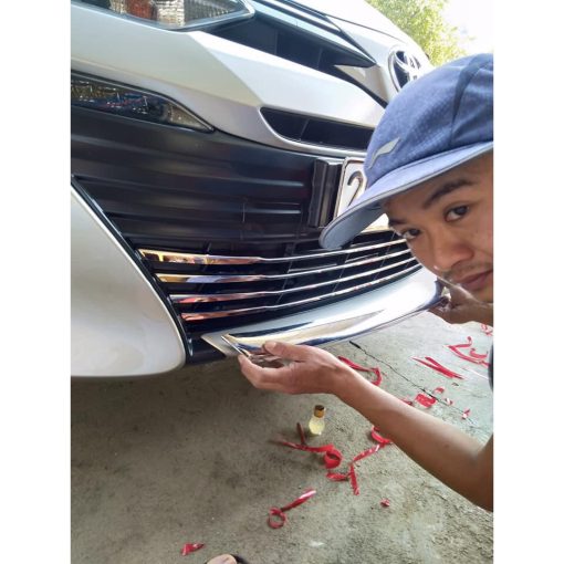 Ốp mui cản trước, môi trề xe Toyota Vios 2019- 2022 - Ảnh 4