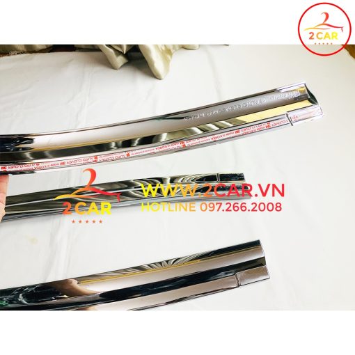 Vè che mưa xe Toyota Vios 2014- 2022 mạ crom cao cấp, chính hãng Autoclover - Ảnh 4