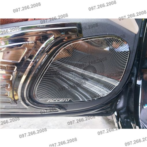 Ốp Tapli Cánh Cửa, màng loa Xe Hyundai Accent 2018- 2021, 2022, 2023 chất liệu TiTan Cao Cấp - Hình ảnh 4