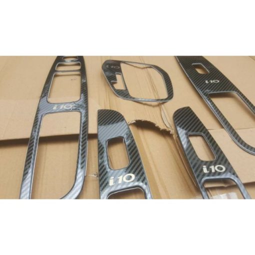 Ốp nội thất CARBON xe Huyndai I10 số tự động vân cacbon cao cấp đời 2021-2023 - Hình ảnh 2