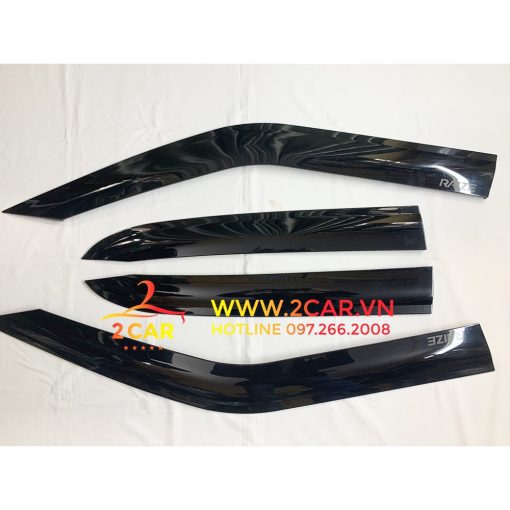 Vè che mưa xe Toyota Raize đời 2021 -2022, Hàng nhựa đen dày - Bộ 4 chiếc - Hình ảnh 4