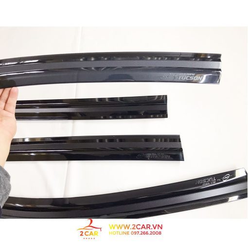 Vè Che Mưa Xe Hyundai Tucson 2016- 2017- 2018- 2019- 2020- 2021, nhựa đen cao cấp - Hình ảnh 4