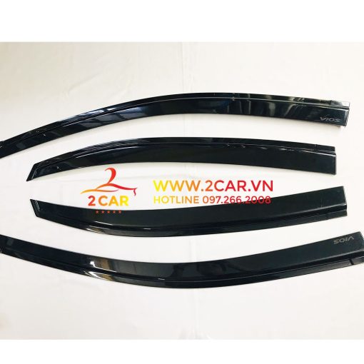 Vè Che Mưa Xe Toyota Vios 2003- 2017- 2019- 2022, loại nhựa đen cao cấp - Hình ảnh 5