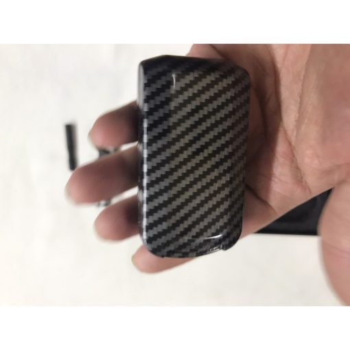Ốp chìa khóa, bọc, bao khóa carbon xe Mitsubishi Xpander, Outlander, Attrage, Mirage, Pajero chìa thông minh vân cacbon - Hình ảnh 4