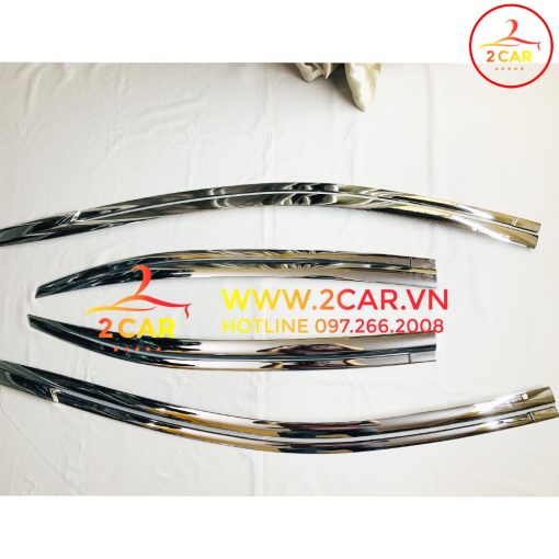 Vè che mưa xe Toyota Vios 2014- 2022 mạ crom cao cấp, chính hãng Autoclover - Ảnh 5